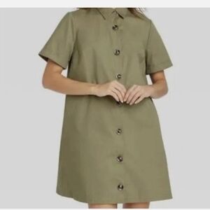 Who What Wear,Short Sleeve Mini Dress, S